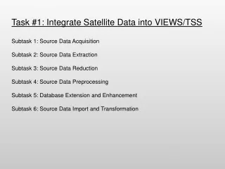Task #1: Integrate Satellite Data into VIEWS/TSS