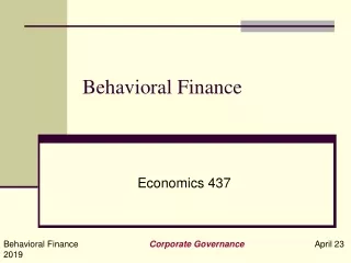 Behavioral Finance