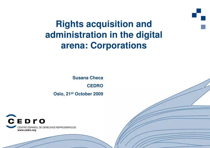 rights acquisition and administration
