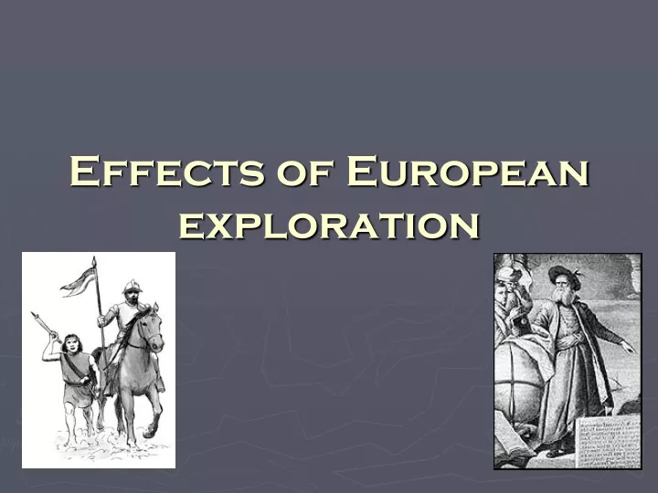 effects of european exploration