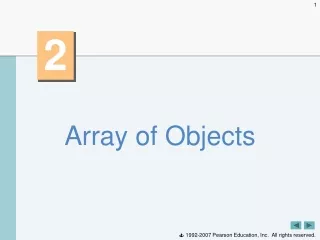 Array  of Objects