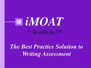 iMOAT by  TestWrite ™