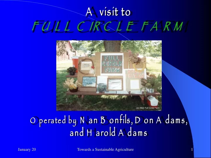 a visit to full circle farm boone county iowa operated by nan bonfils don adams and harold adams