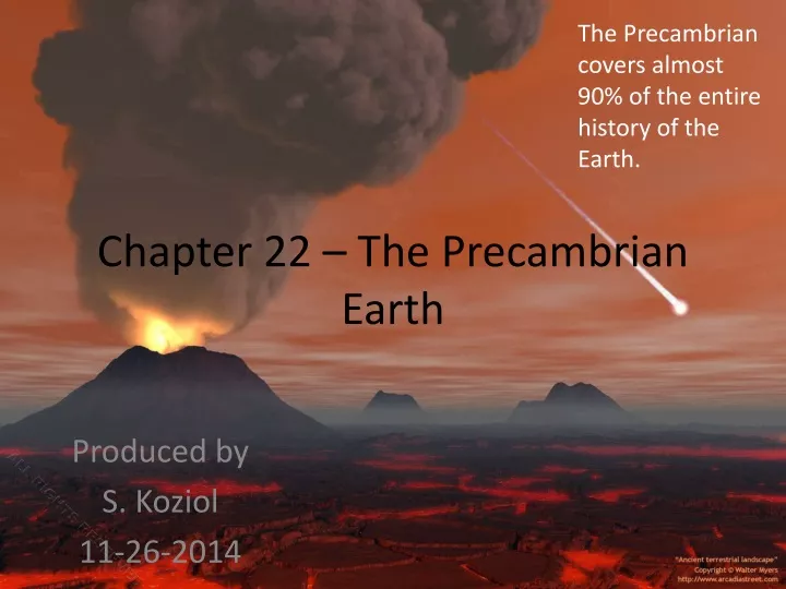 chapter 22 the precambrian earth
