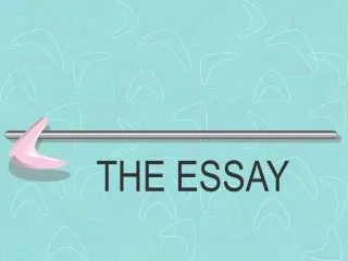 THE ESSAY