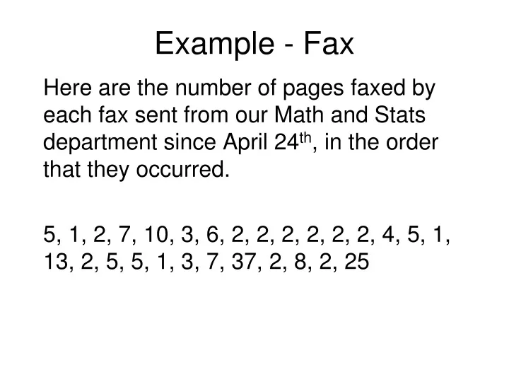 example fax