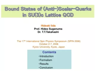 Bound States of (Anti-)Scalar-Quarks  in SU(3)c Lattice QCD
