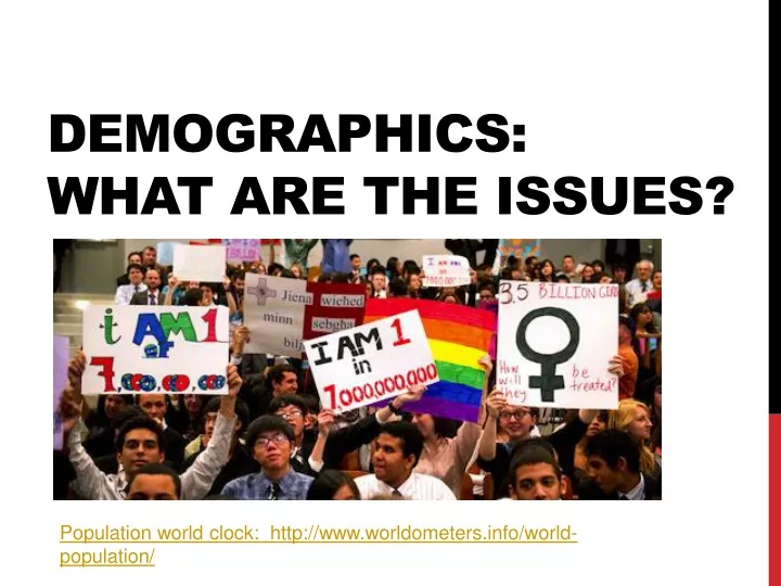 demographics what are the issues