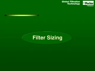 Filter Sizing