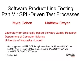 Software Product Line Testing Part V : SPL-Driven Test Processes