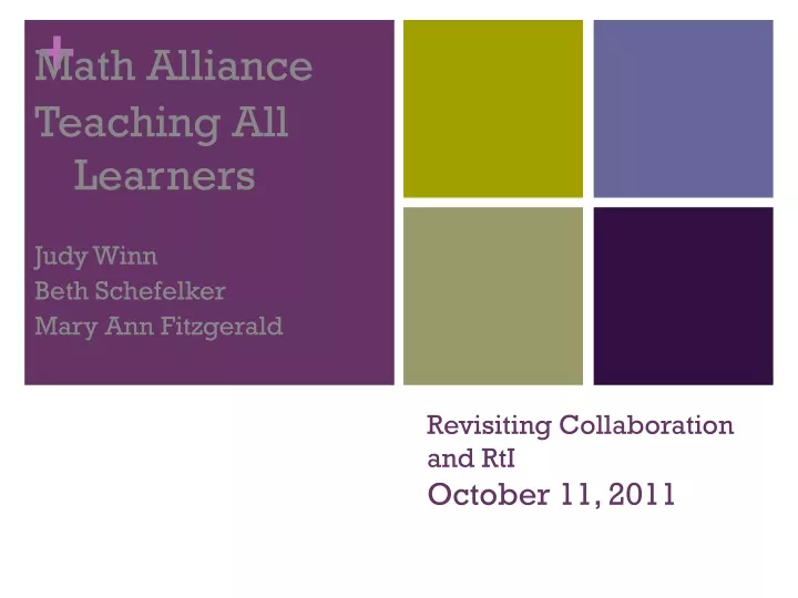 revisiting collaboration and rti october 11 2011
