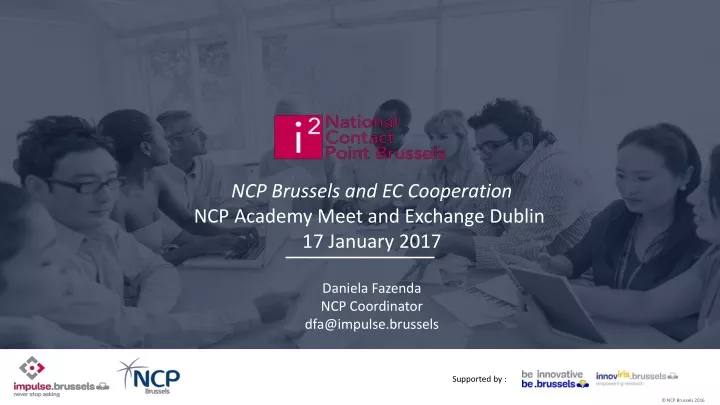 ncp brussels and ec cooperation ncp academy meet