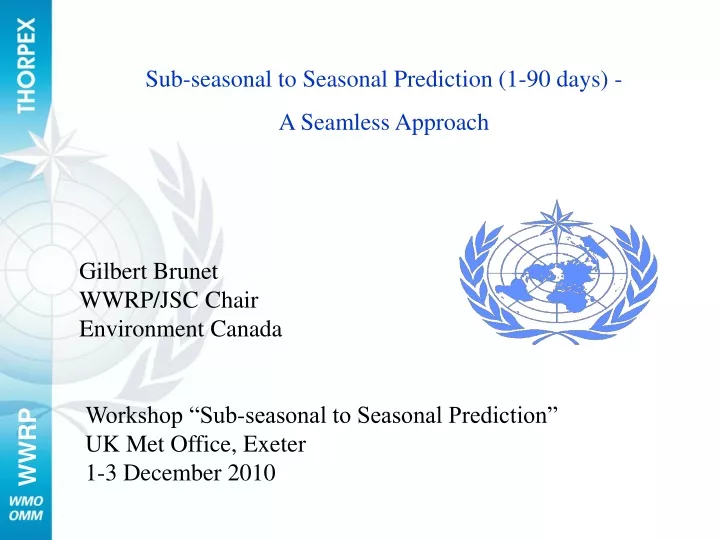 sub seasonal to seasonal prediction 1 90 days