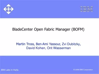 BladeCenter Open Fabric Manager (BOFM)