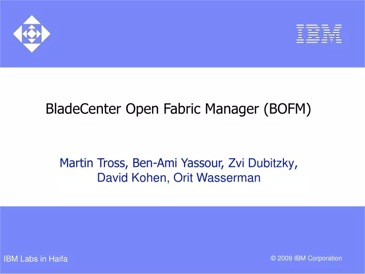 bladecenter open fabric manager bofm