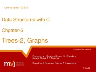 Data Structures with C Chpater-6 Trees-2, Graphs