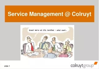 Service Management @ Colruyt
