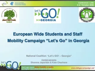 European Wide Students and Staff  Mobility Campaign “Let’s Go” in Georgia