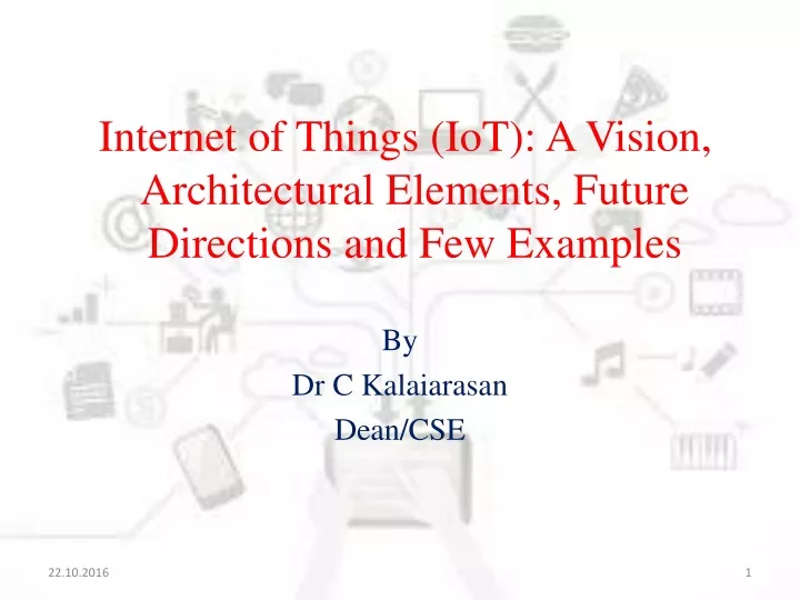 internet of things iot a vision architectural