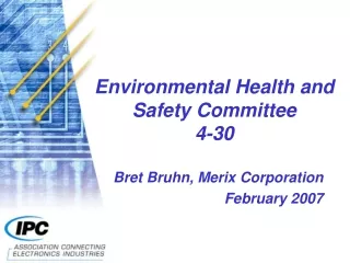 Environmental Health and Safety Committee 4-30