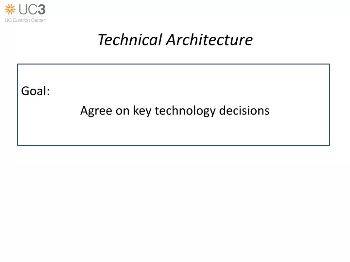 technical architecture