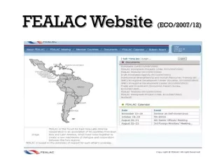 FEALAC Website (ECO/2007/12)