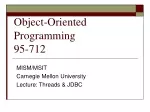 Object-Oriented Programming 95-712 - slide 1