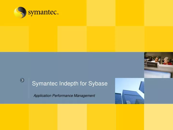 symantec indepth for sybase