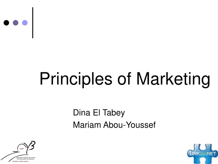 principles of marketing