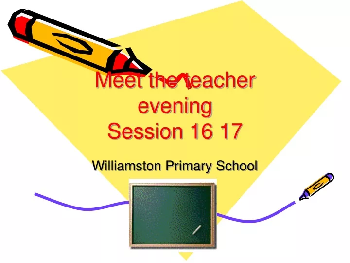 meet the teacher evening session 16 17