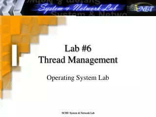 Lab #6 Thread Management