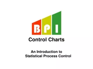 Control Charts An Introduction to  Statistical Process Control