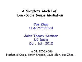 A Complete Model of  Low-Scale Gauge Mediation