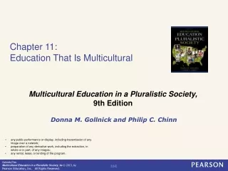 Chapter 11:  Education That Is Multicultural