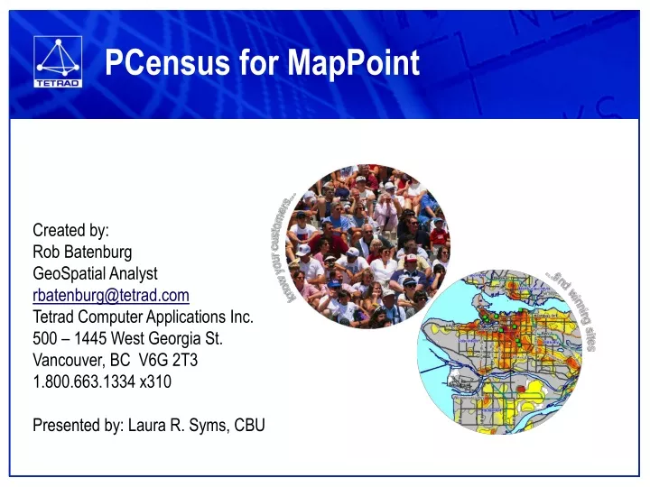 pcensus for mappoint