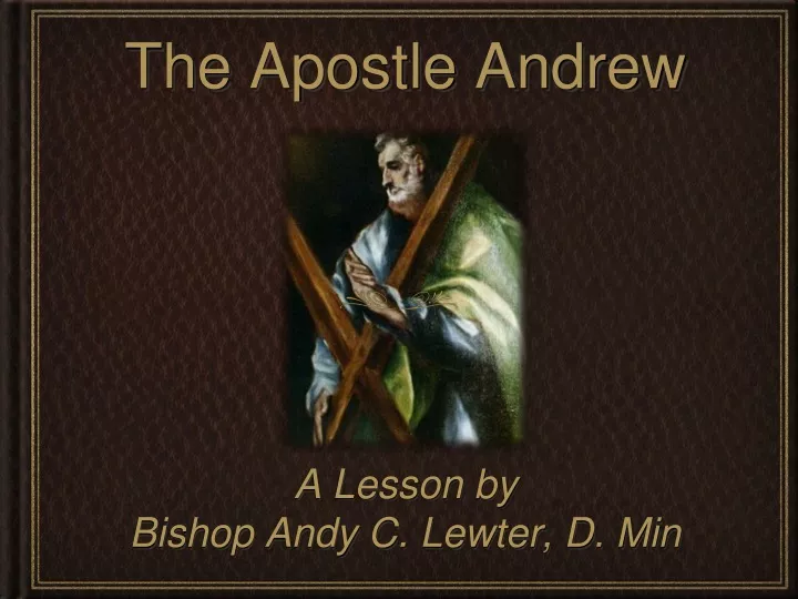 the apostle andrew