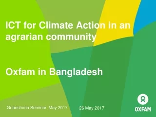 ICT for Climate Action in an agrarian community