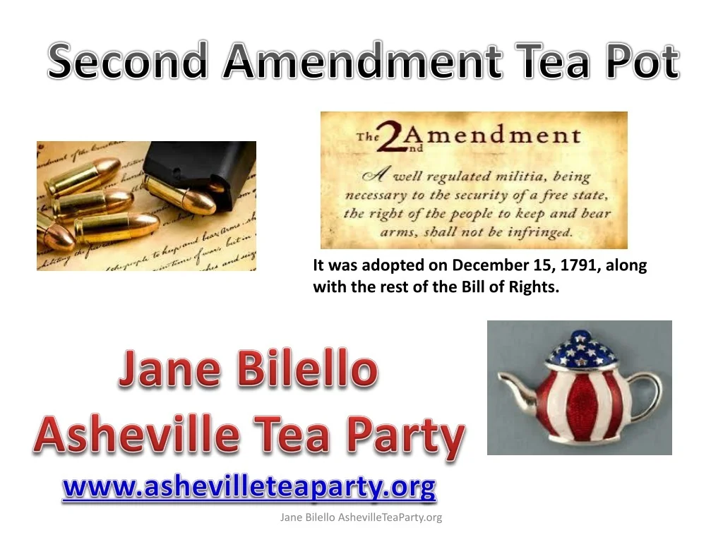 PPT - Second Amendment Tea Pot PowerPoint Presentation, free download ...