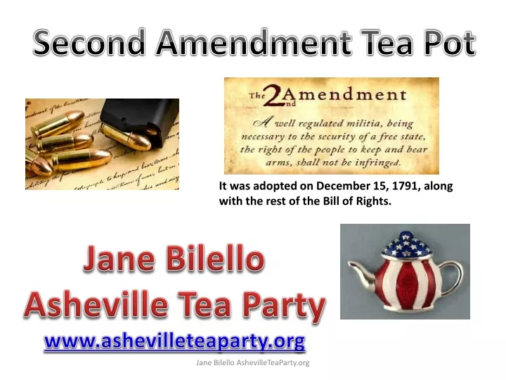 second amendment tea pot
