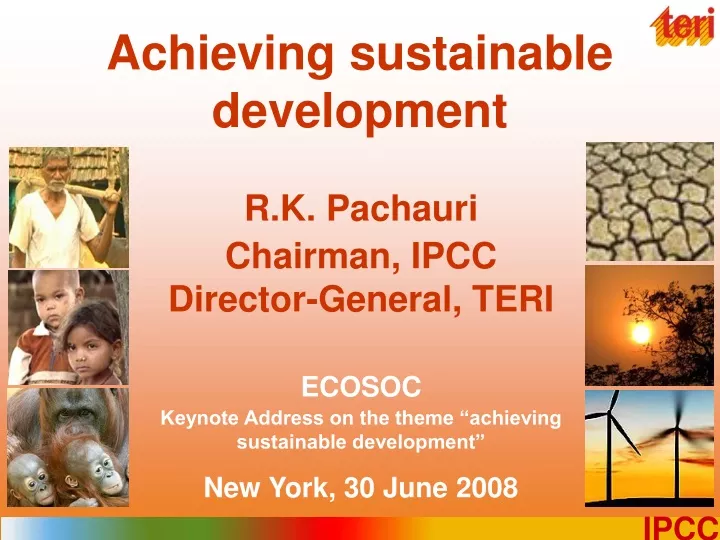achieving sustainable development