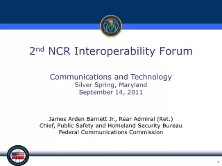 2 nd  NCR Interoperability Forum