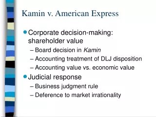Kamin v. American Express
