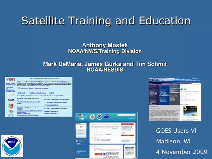 satellite training and education