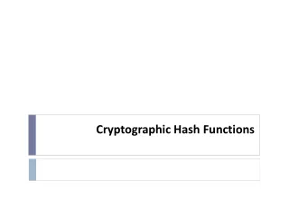 Cryptographic Hash Functions