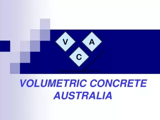 VOLUMETRIC CONCRETE AUSTRALIA