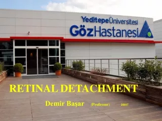 RETINAL DETACHMENT Demir Başar     (Professor)            DB07