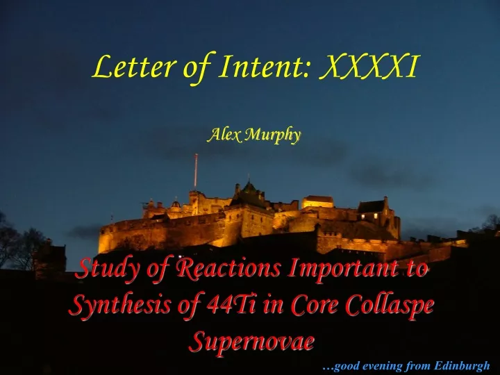 letter of intent xxxxi alex murphy