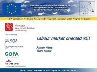 Labour market oriented VET Jurgen Weiss Team leader