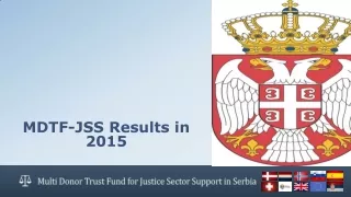 MDTF-JSS Results in 2015