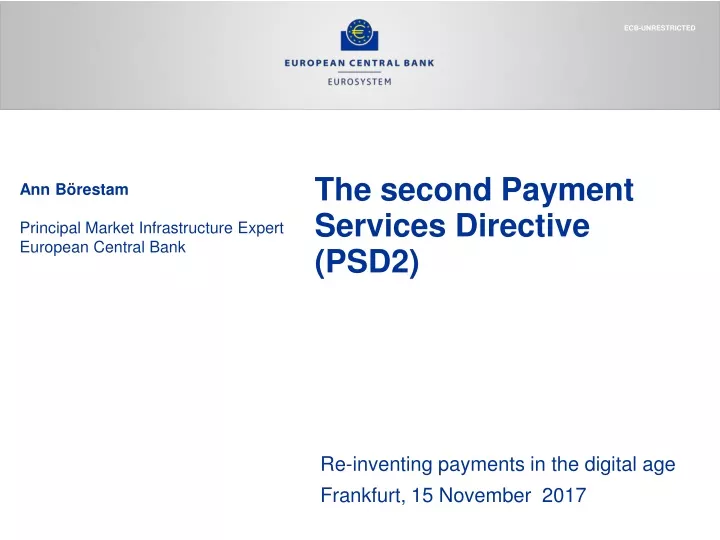 the second payment services directive psd2